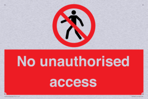 No unauthorised access